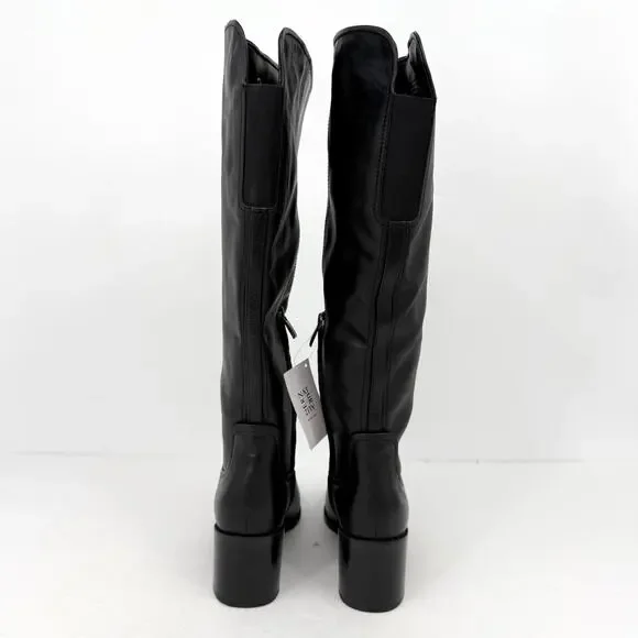 Naturalizer Womens dda Over-The-Knee Boots US 7 M Wide Calf Black Leather EUC - Picture 9 of 13